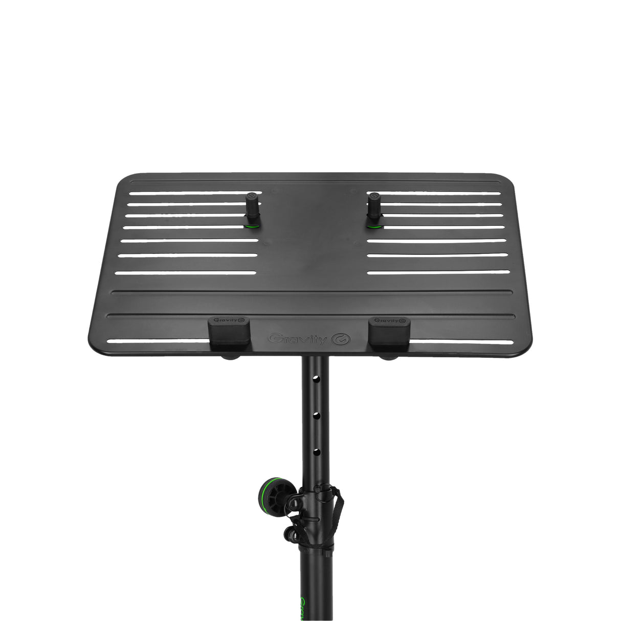 Gravity LTS T 02 B - Universelt laptopstativ med justerbare holdepinde og stålbase, sort