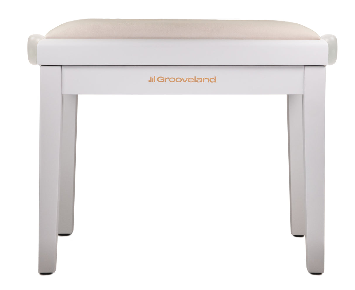 Grooveland KB200 Piano Bench (Matte White)