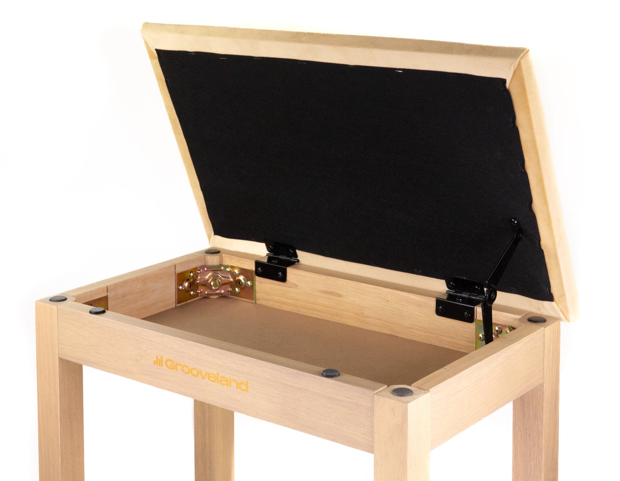Grooveland KB150 Piano bench (Wood/Beige)