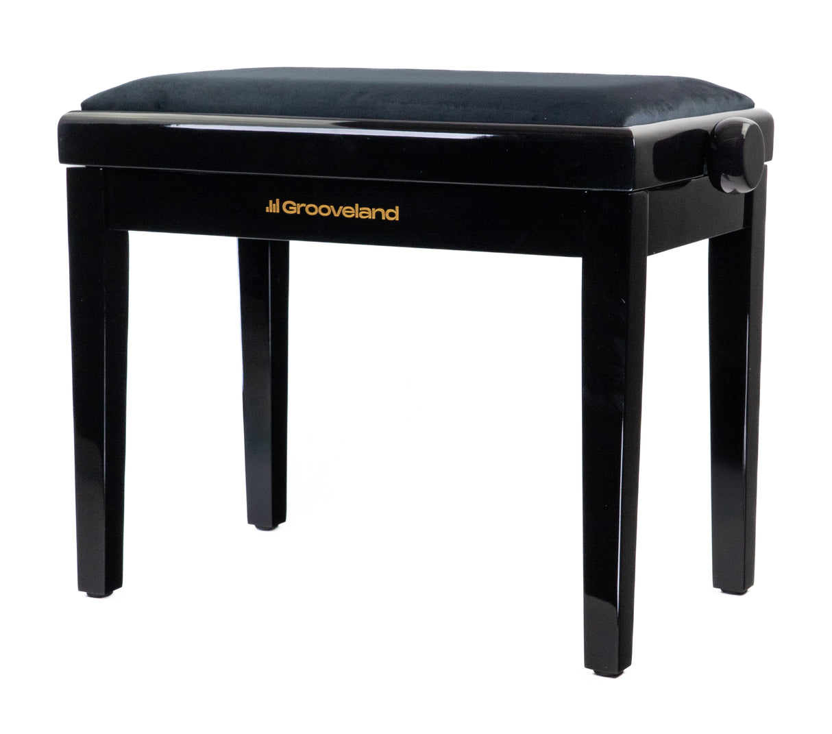 Grooveland KB200 Piano Bench (Black High Gloss)