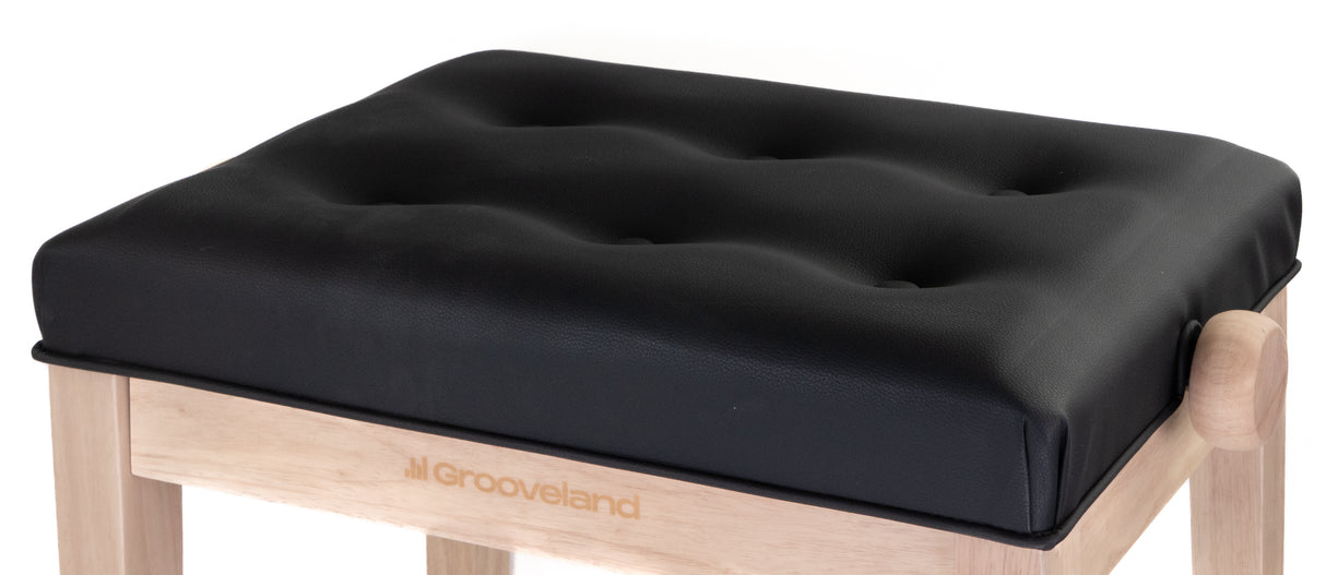 Grooveland KB300 Piano Bench (Natural/Black)