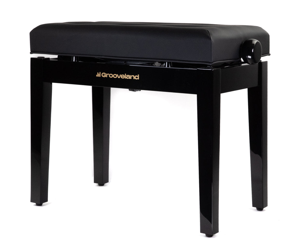 Grooveland KB400 Hydraulic Piano Bench (Black High Gloss)