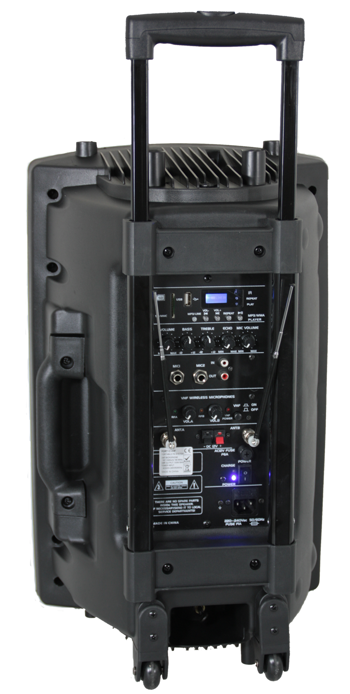 Ibiza Portable Speaker with 15" Bass (Black, 800W)