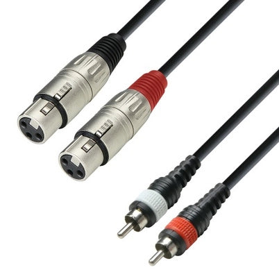 XLR Female to Phono Adapter Cable (3m)