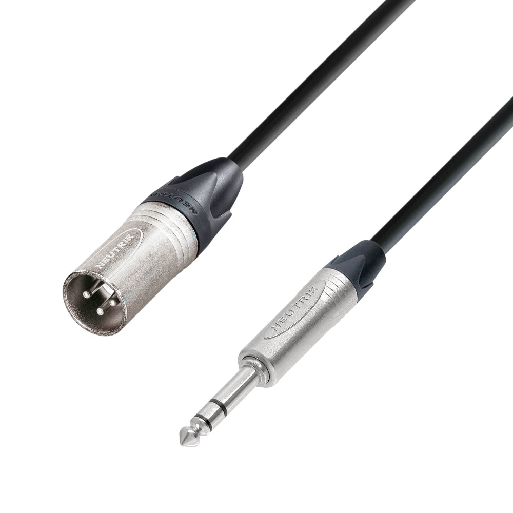 Neutrik Microphone Signal Cable XLR Male to 6.3 mm Jack stereo (1,5m)