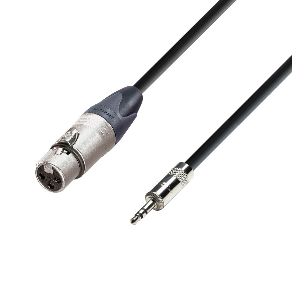 Adam Hall Cables 5 STAR MYF 0300 - Balanced cable Neutrik® XLR female x Rean® minijack TRS | 3 m