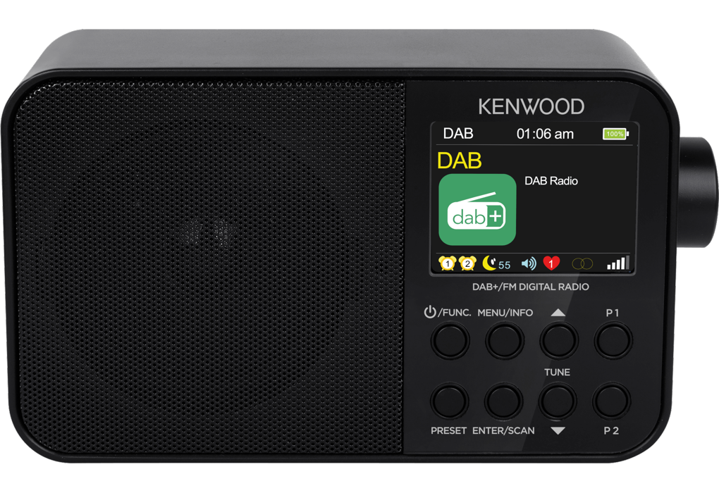 Kenwood CRM30DABB DAB+ Radio (Black)