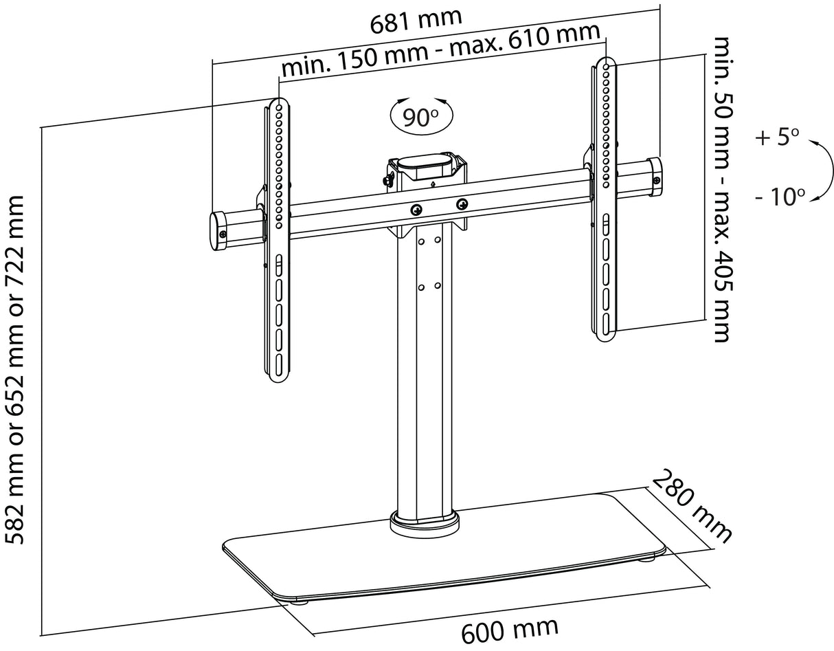 Tv Fully Movable Tripod (32-65", 45kg)