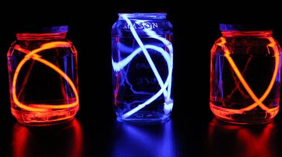 Glowstick bracelet, mixed colours, 100 pcs
