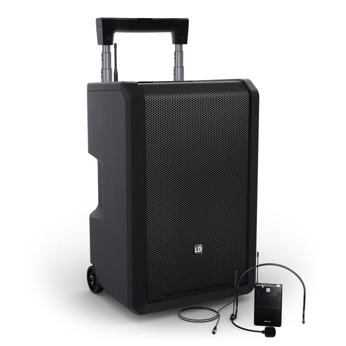 LD Systems ANNY® 10 BPH B5 - 10" portable battery-powered Bluetooth® PA system with mixer and 1x headset microphone (incl. bodypack)