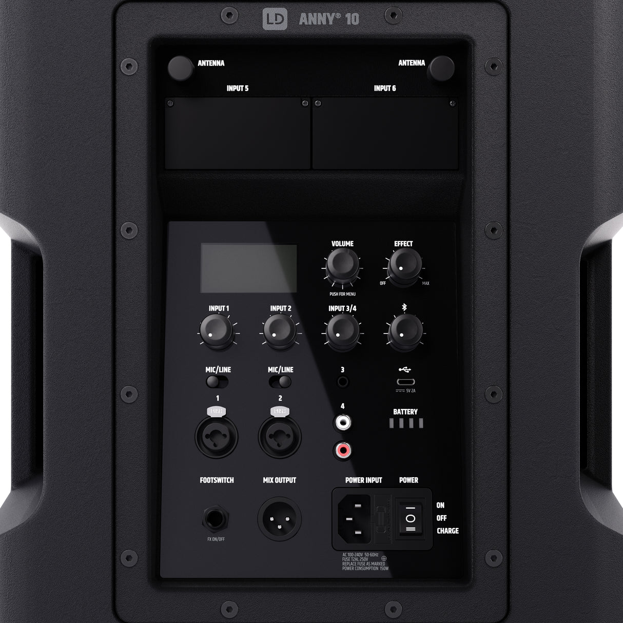 LD Systems ANNY® 10 - 10" portable battery-powered Bluetooth® PA system with mixer