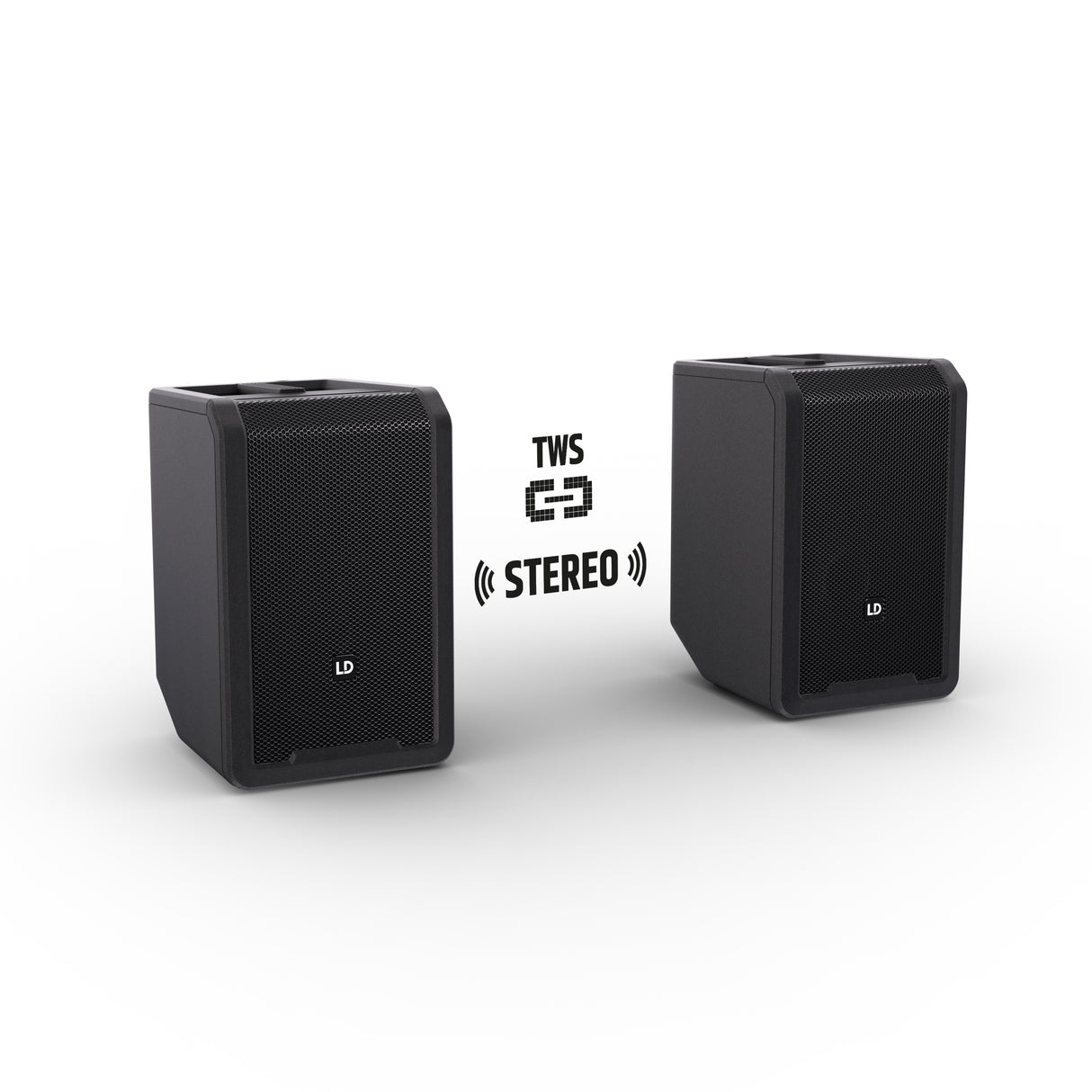 LD Systems ANNY® 8 BPH B5 - Portable battery-powered Bluetooth® PA speaker with mixer and 1x headset microphone (incl. bodypack), Stage Black