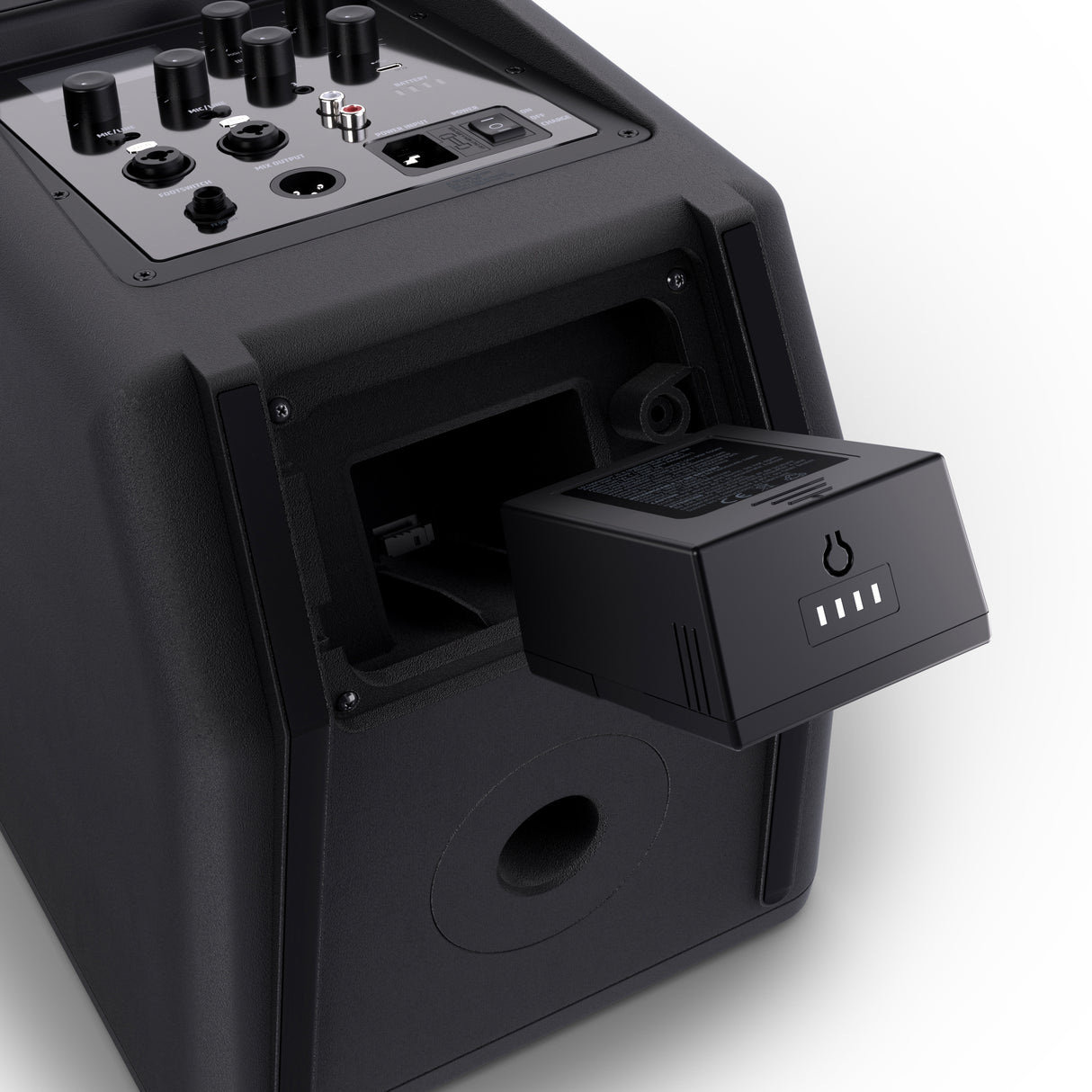 LD Systems ANNY® 8 BPH B5 - Portable battery-powered Bluetooth® PA speaker with mixer and 1x headset microphone (incl. bodypack), Stage Black