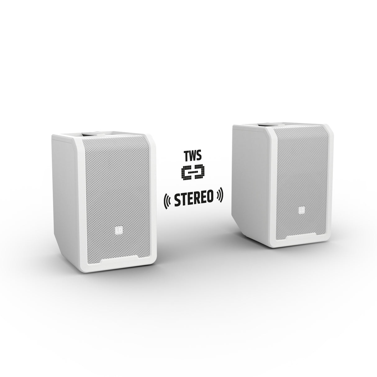 LD Systems ANNY® 8 HHD B5 W - Portable battery-powered Bluetooth® PA speaker with mixer and 1x wireless handheld microphone, Pure White