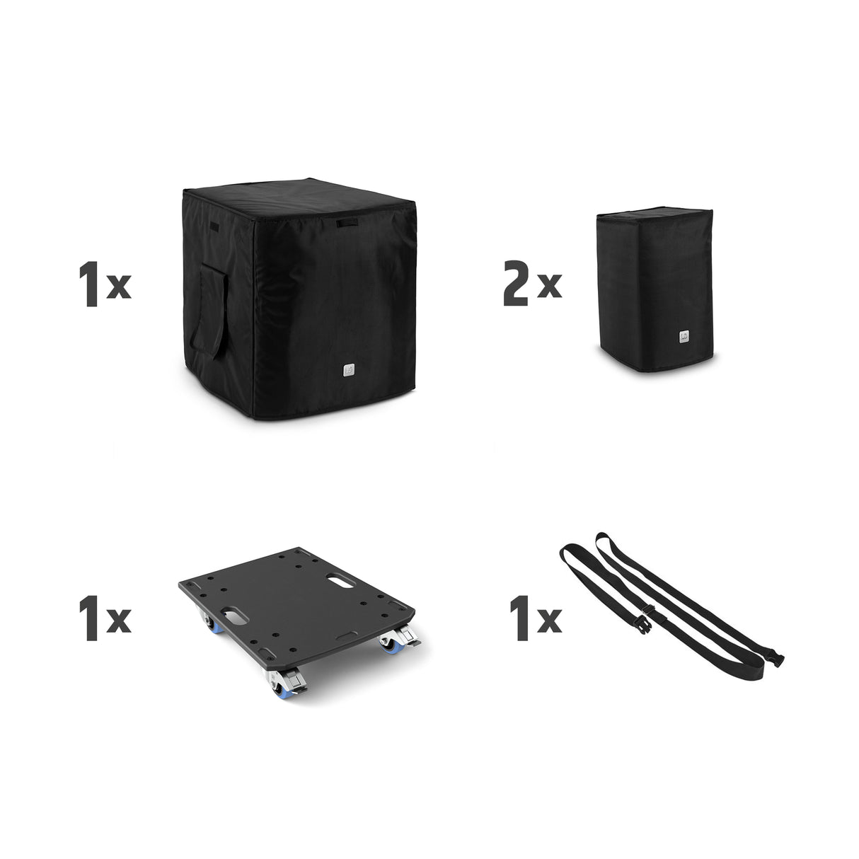 LD Systems DAVE 12 G4X BAG SET - Transport set with wheel board and protective cover for DAVE 12 G4X