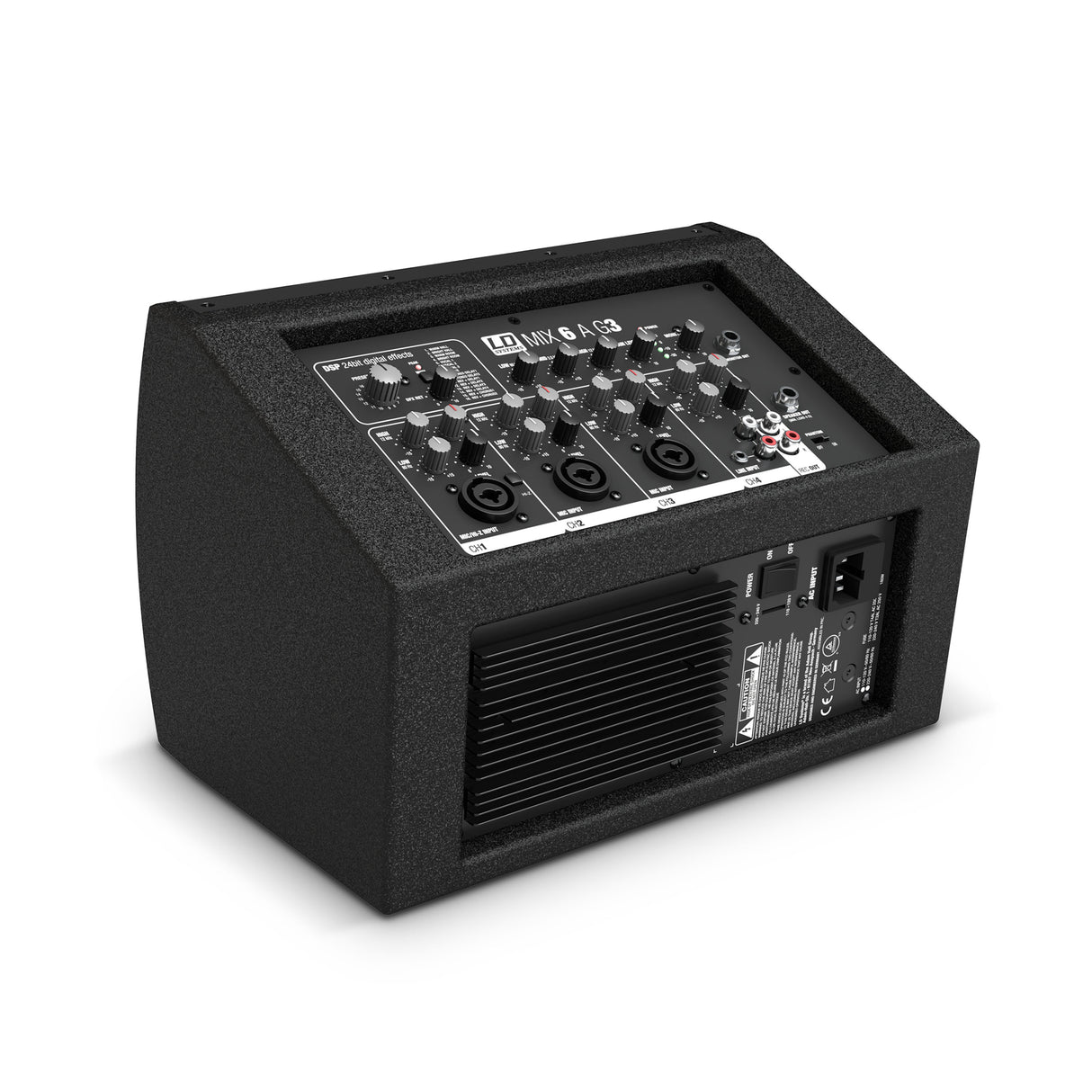 LD Systems MIX 6 A G3 - Active 2-way speaker with integrated 4-channel mixer