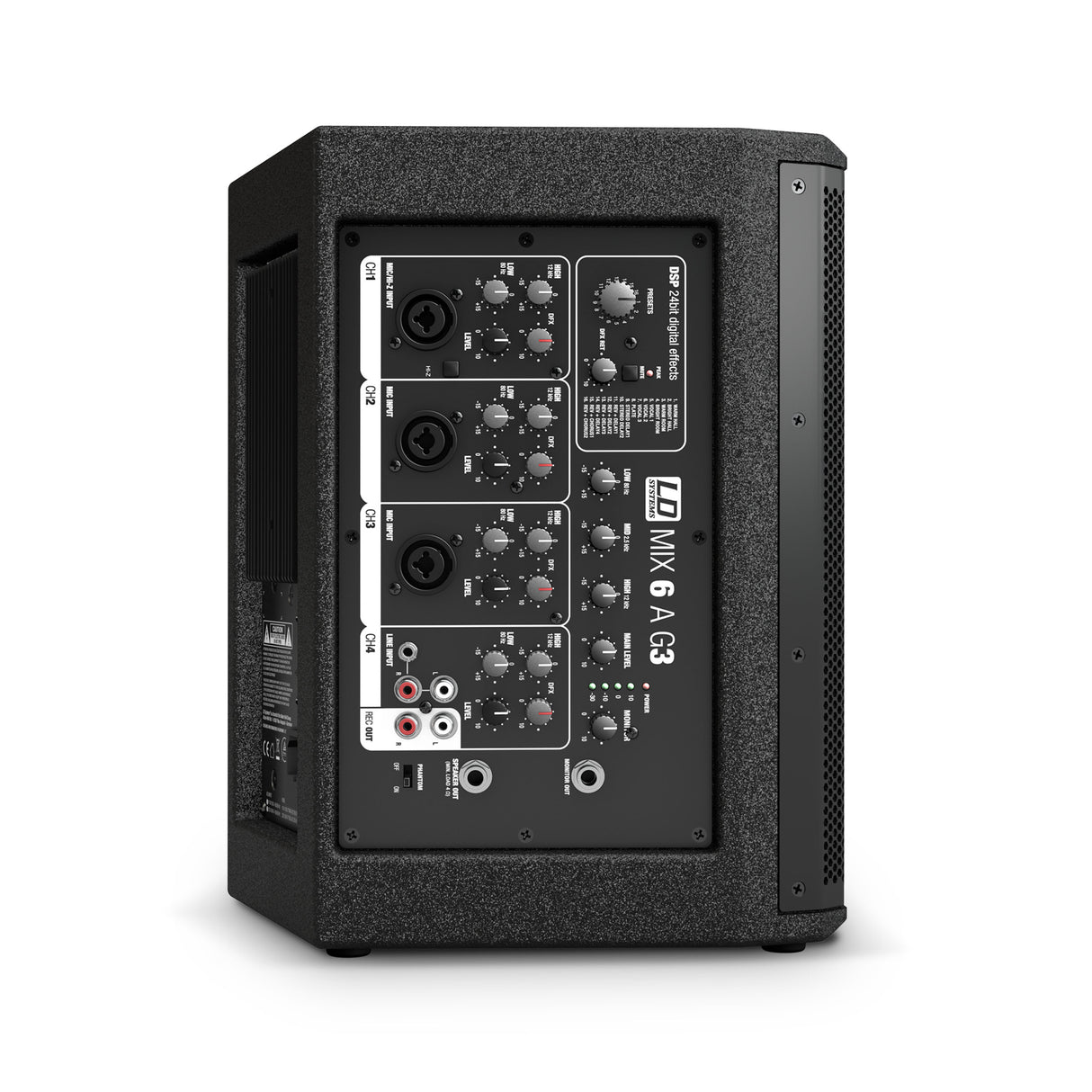 LD Systems MIX 6 A G3 - Active 2-way speaker with integrated 4-channel mixer