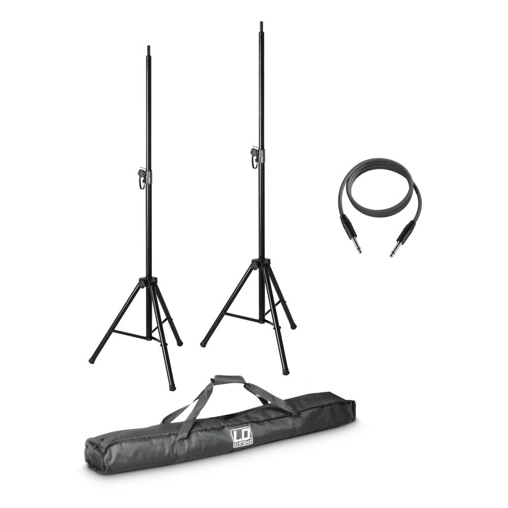LD Systems MIX 6 G2 SET 2 - 2 x speaker stand with carry bag and 10 m speaker cable for MIX 6 (A) G2