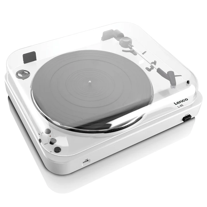 Lenco L-85 Turntable (White)
