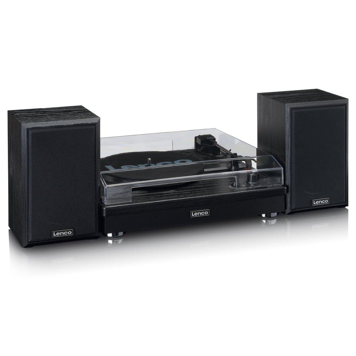 Lenco LS-101 Turntable Bundle (Black)