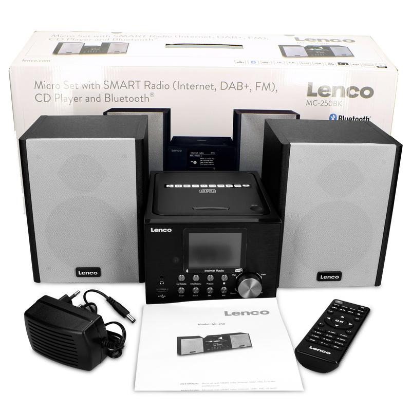 Lenco MC-250 MicroSet Mini Stereo & Internet Radio