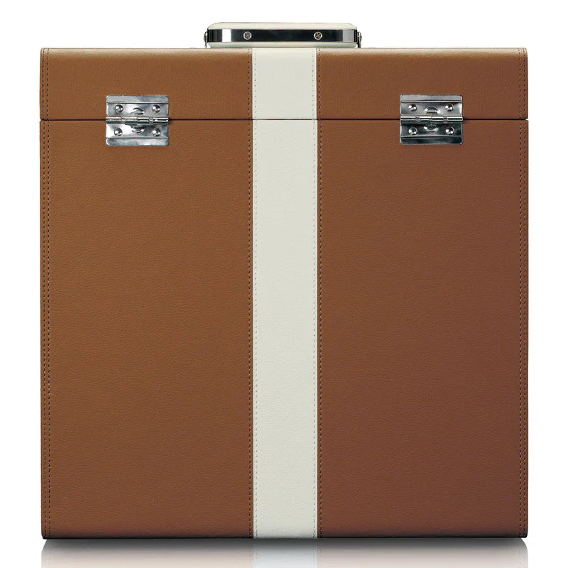 Lenco TTA-301BNWH 12" Vinyl Case (Brown)