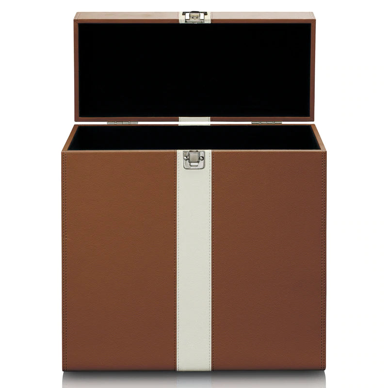 Lenco TTA-301BNWH Case for 12" Vinyl (Brown)