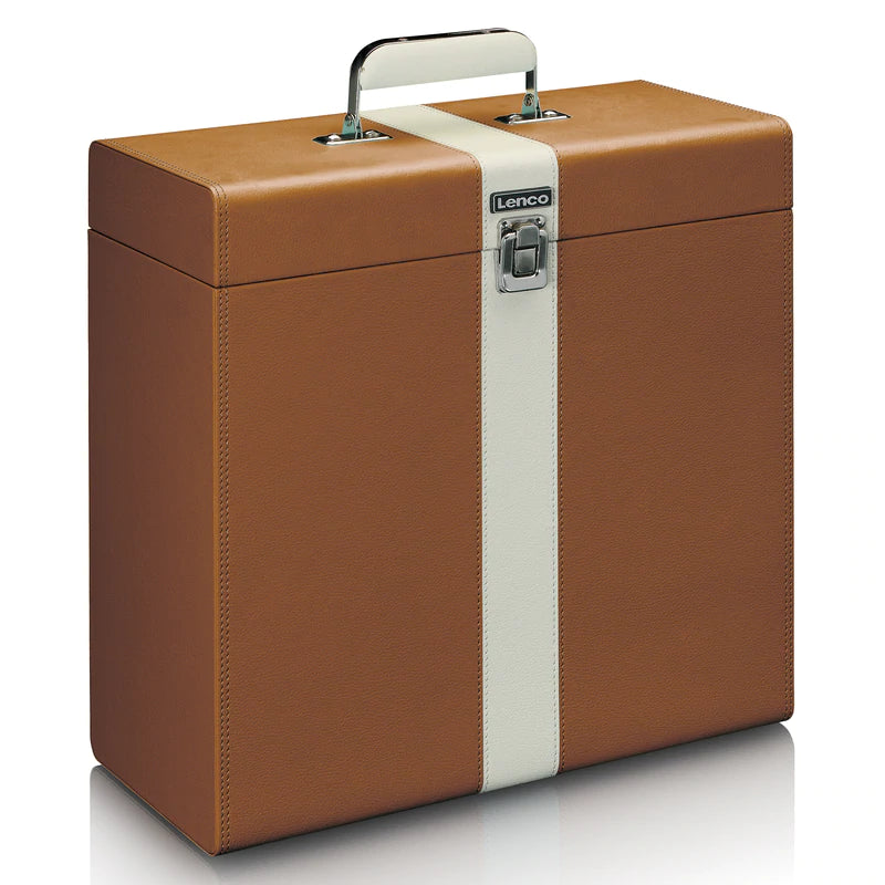 Lenco TTA-301BNWH Case for 12" Vinyl (Brown)