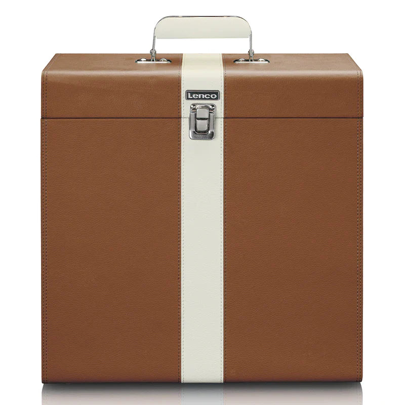 Lenco TTA-301BNWH 12" Vinyl Case (Brown)