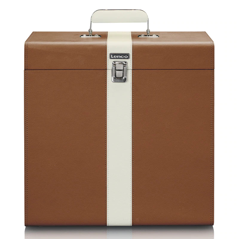 Lenco TTA-301BNWH Case for 12" Vinyl (Brown)