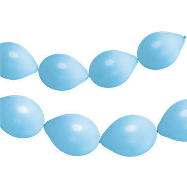 Link Balloons for Garlands Powder Blue Mat. (33cm - 8 pcs)