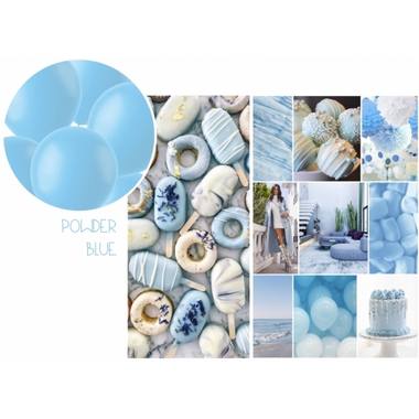 Link Balloons for Garlands Powder Blue Mat. (33cm - 8 pcs)