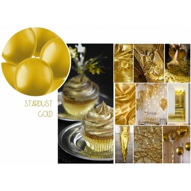 Link Balloons for Garlands Stardust Gold Metallic (33cm - 8 Pcs)