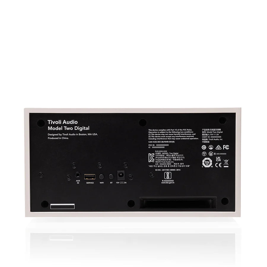 Tivoli Audio Model Two Digital Bluetooth Speaker (White/Silver)