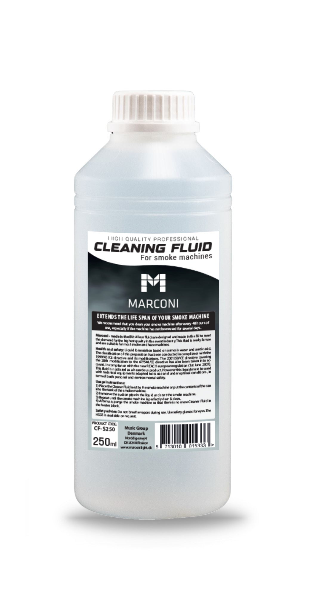 Marconi Fog Machine Cleaning Fluid – 250ml