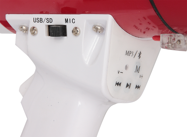 Megaphone with USB and SD card reader (50W)