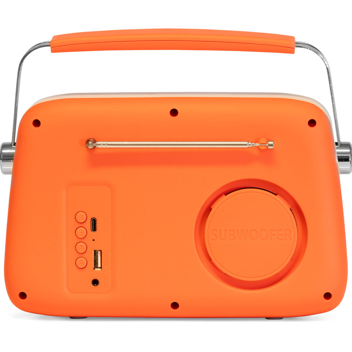 Madison Retro Radio with Bluetooth and FM (Matte Orange)
