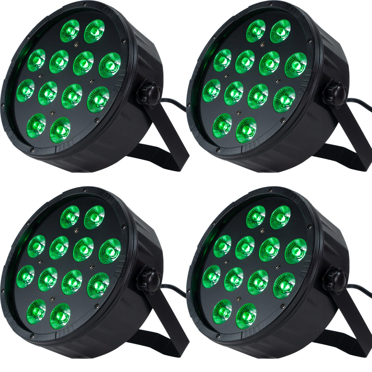 Marconi Polaris 12x12W RGBW Par Lamp 4 pcs. Bundle