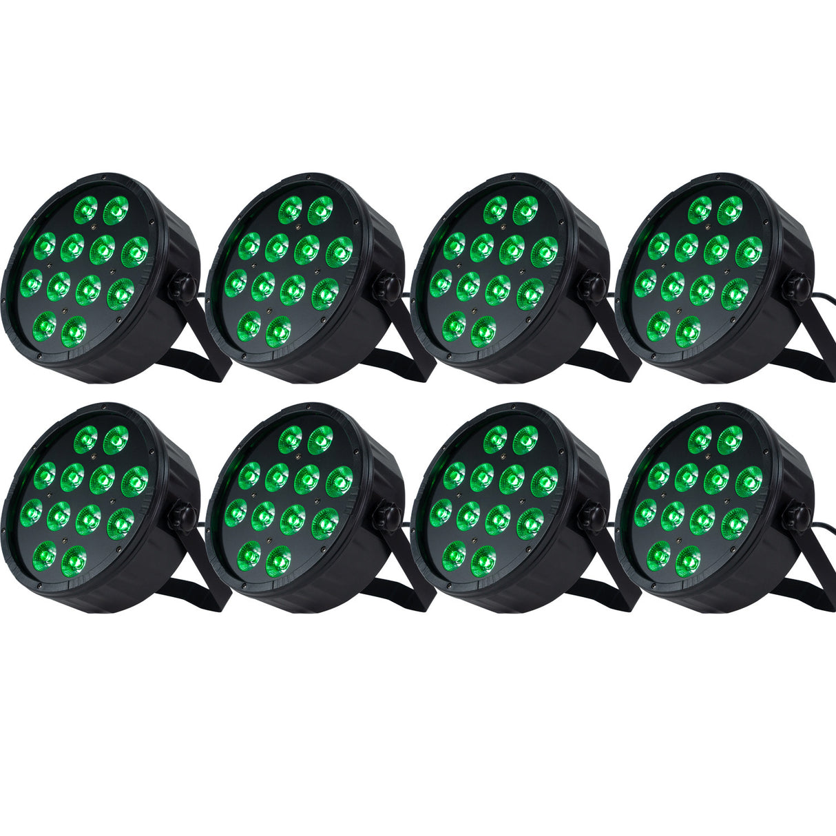 Marconi Polaris 12x12W RGBW Par Lamp 8 pcs. Bundle