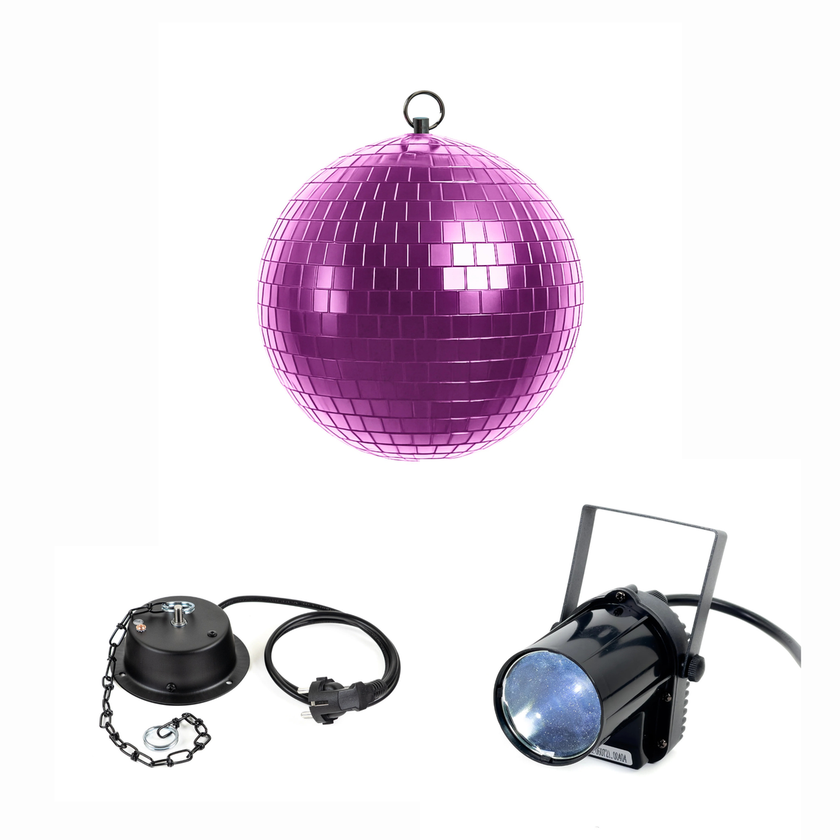 Marconi Mirror Ball Pink (20 cm)