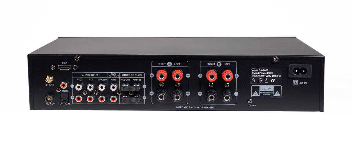 SoundMate Hi-Fi amplifier w. Bluetooth (2x100W)