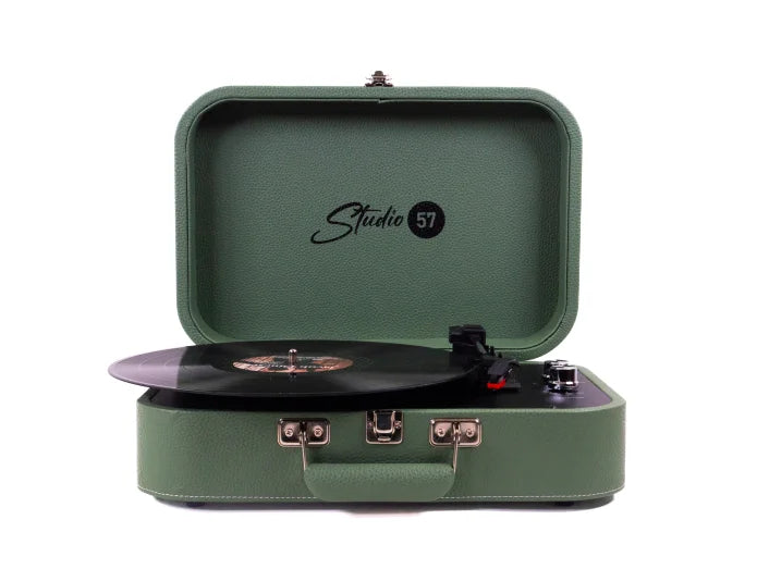 Studio 57 Mellow Turntable with LP Stand (Green)