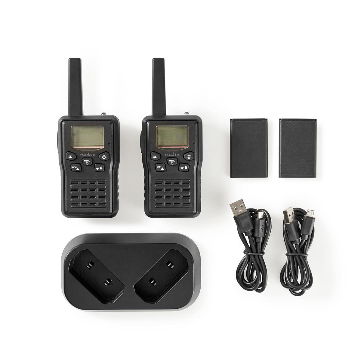 Nedis Walkie Talkie Set with Charger (Up to 10km)