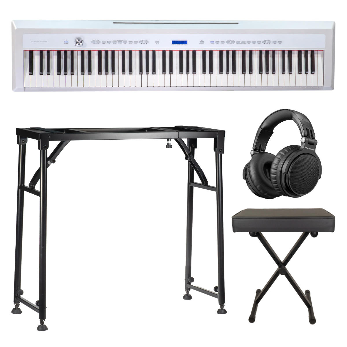 Grooveland P22 Electric Piano Starter Pack (White)