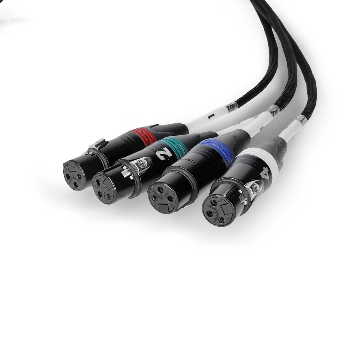 Palmer AoC Loom XLRf - Audio over Cat cable from etherCON to 4 x XLR female connector