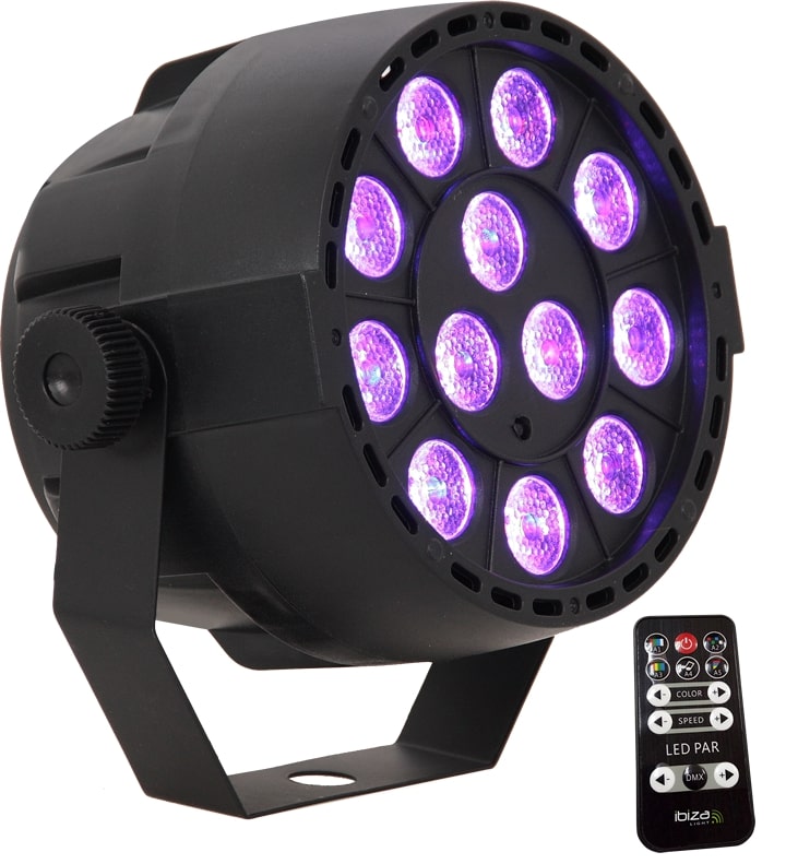 LED Spot Multicolor with remote control (12x3W)