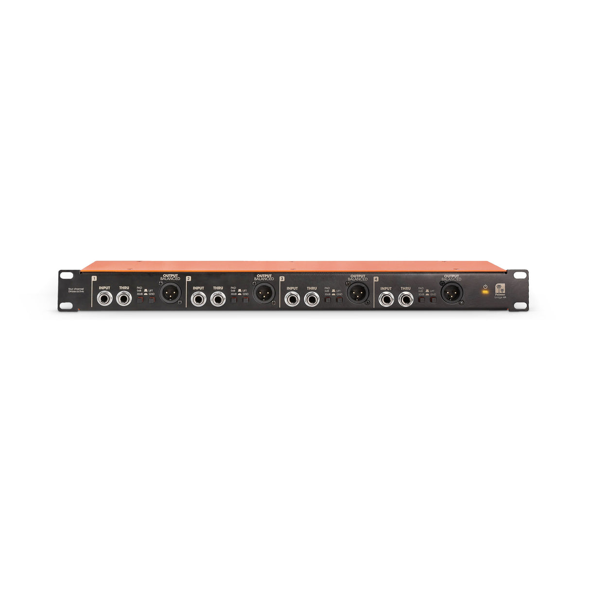 Palmer BRIDGE 4A - 19" DI box, 4 channels, active