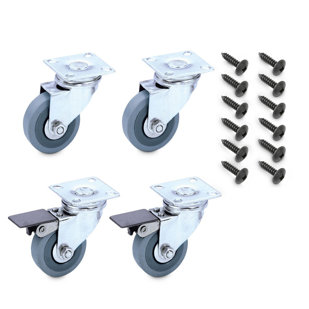 Palmer CAB CASTORS - Castor set with 4 wheels incl. screws for bass or guitar cabinets