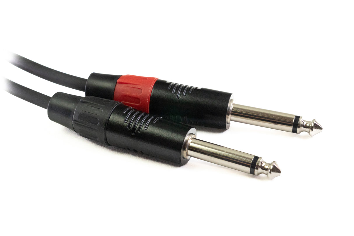 Perfex 2x jack to 3.5mm mini-jack cable (1.3m)