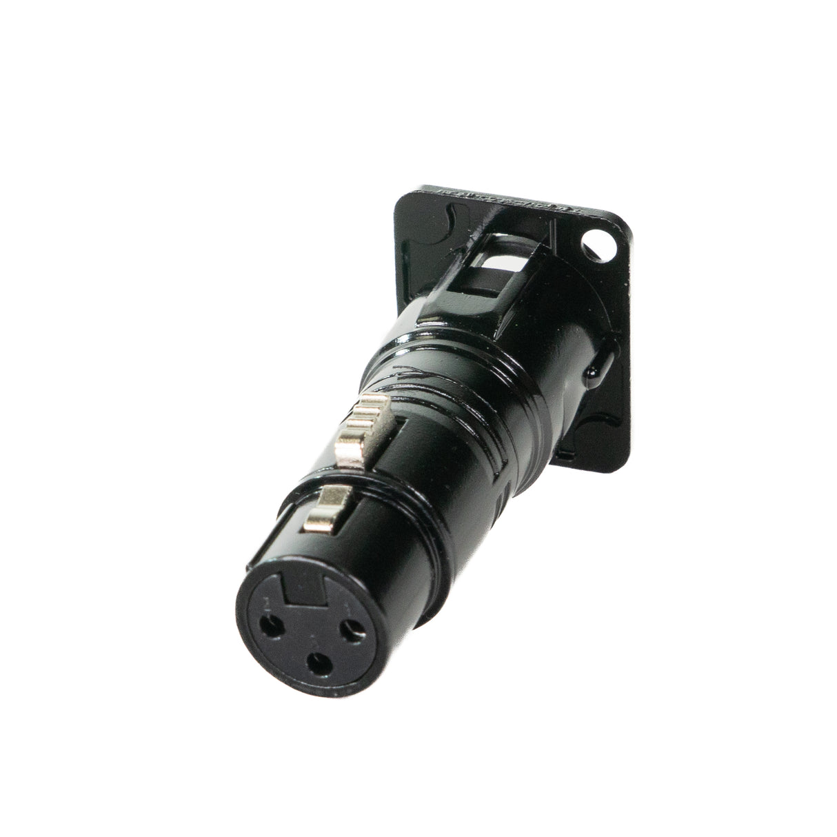 Perfex XLR Female to XLR Male Chassis Connector (Black)
